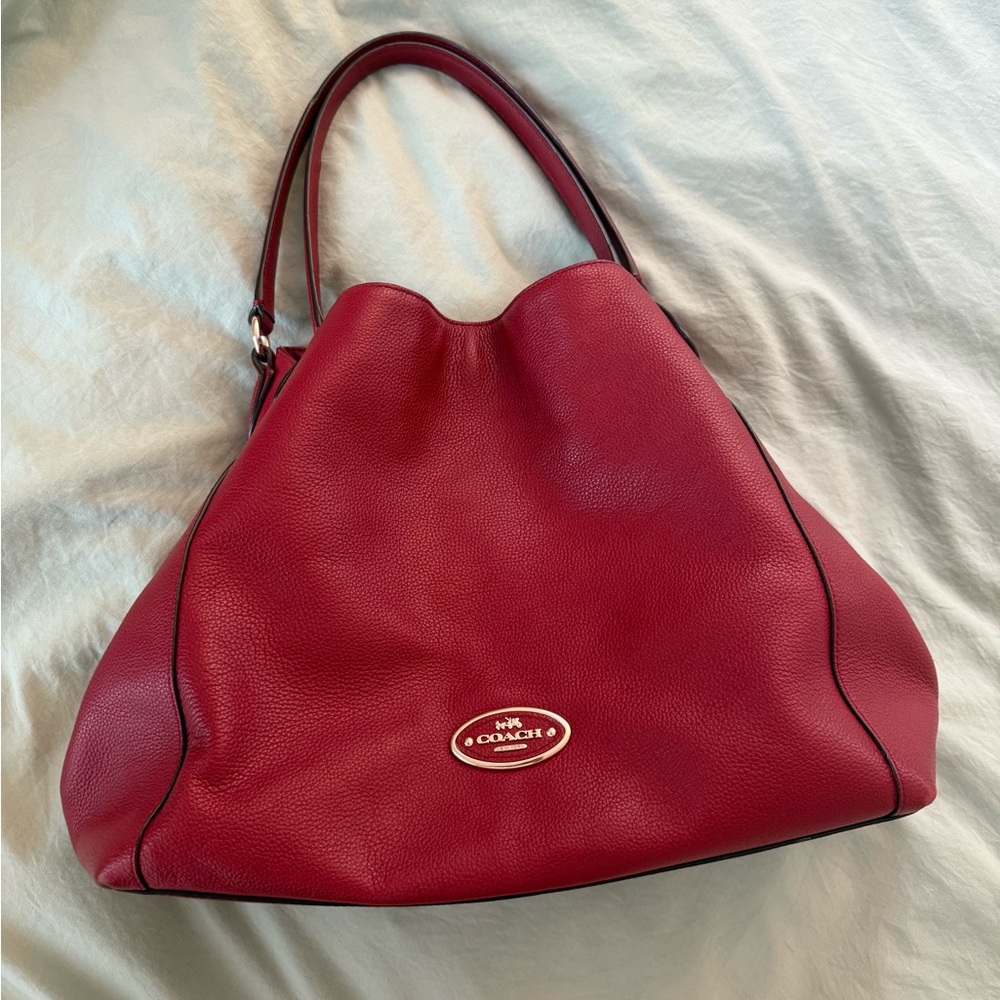 Coach Red Leather Women's Bag - Perfect Condition